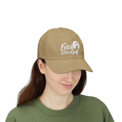 Fetch Disc Golf Classic Dad Cap — Vintage Script Logo Hat