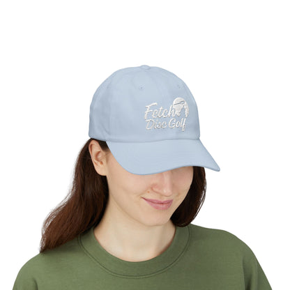 Fetch Disc Golf Classic Dad Cap — Vintage Script Logo Hat