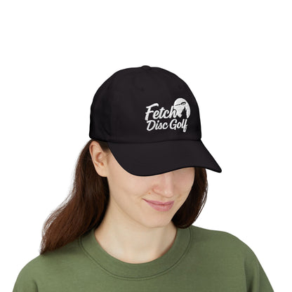 Fetch Disc Golf Classic Dad Cap — Vintage Script Logo Hat