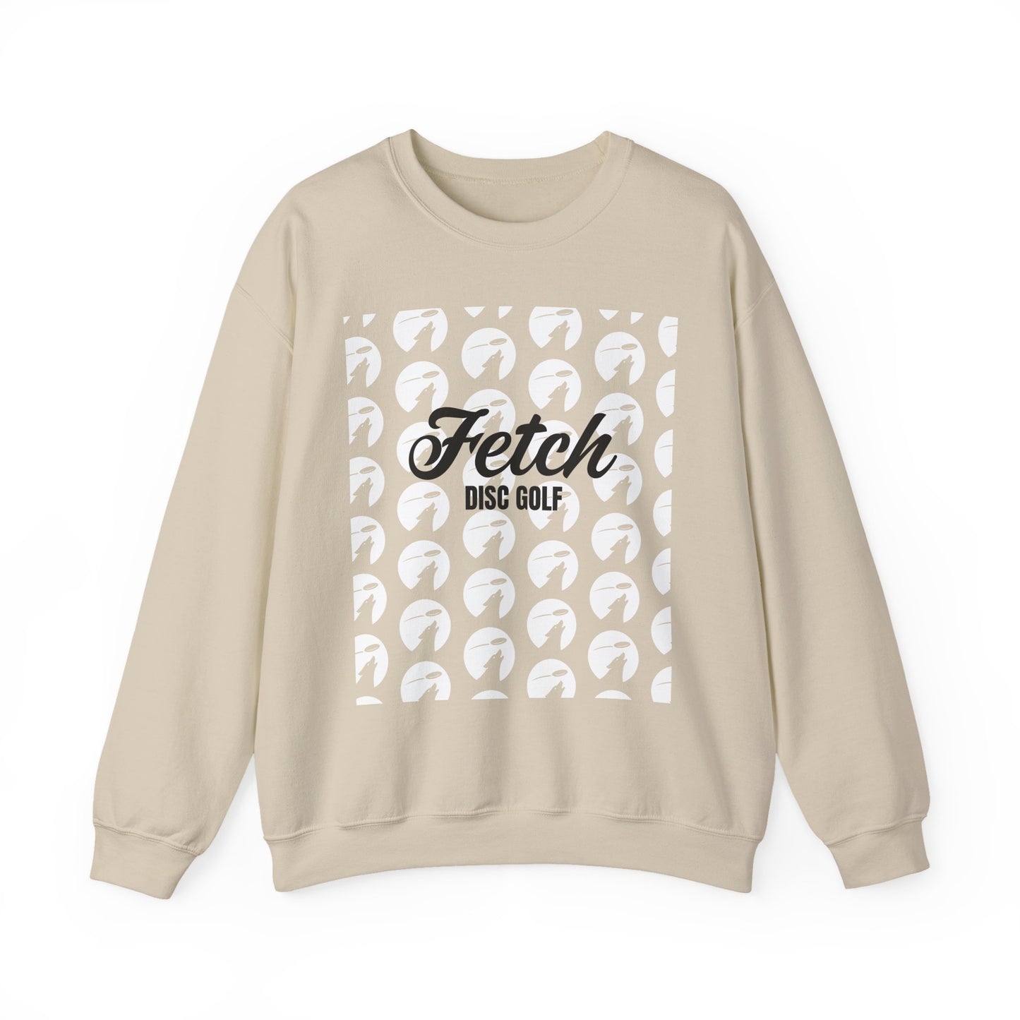 Disc Golf Sweatshirt - "Fetch Disc Golf" Crewneck (Born to Throw, Forced to Fetch)