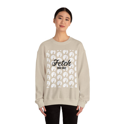 Disc Golf Sweatshirt - "Fetch Disc Golf" Crewneck (Born to Throw, Forced to Fetch)