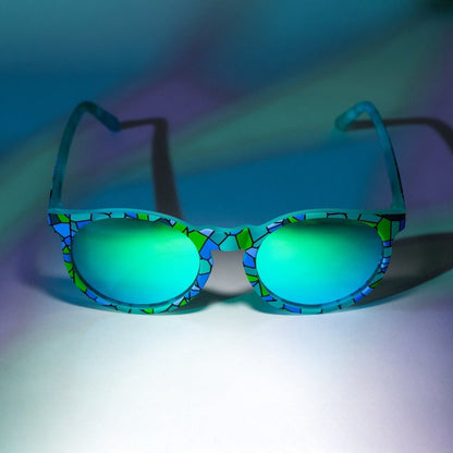 "Moody Mosaic Musings” Limited Circle G Polarized Sunglasses