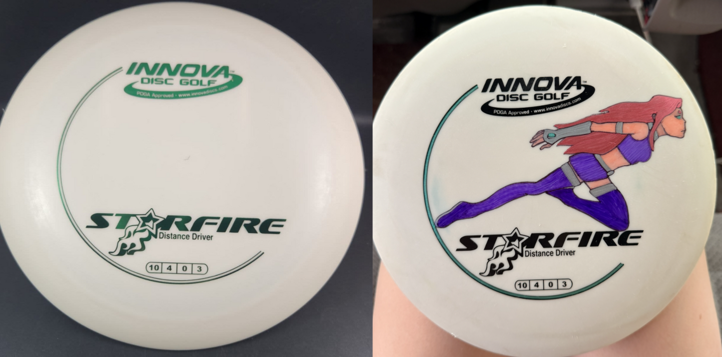 Custom Disc Art – Hand-Drawn Sharpie Artwork by Fetch Disc Golf