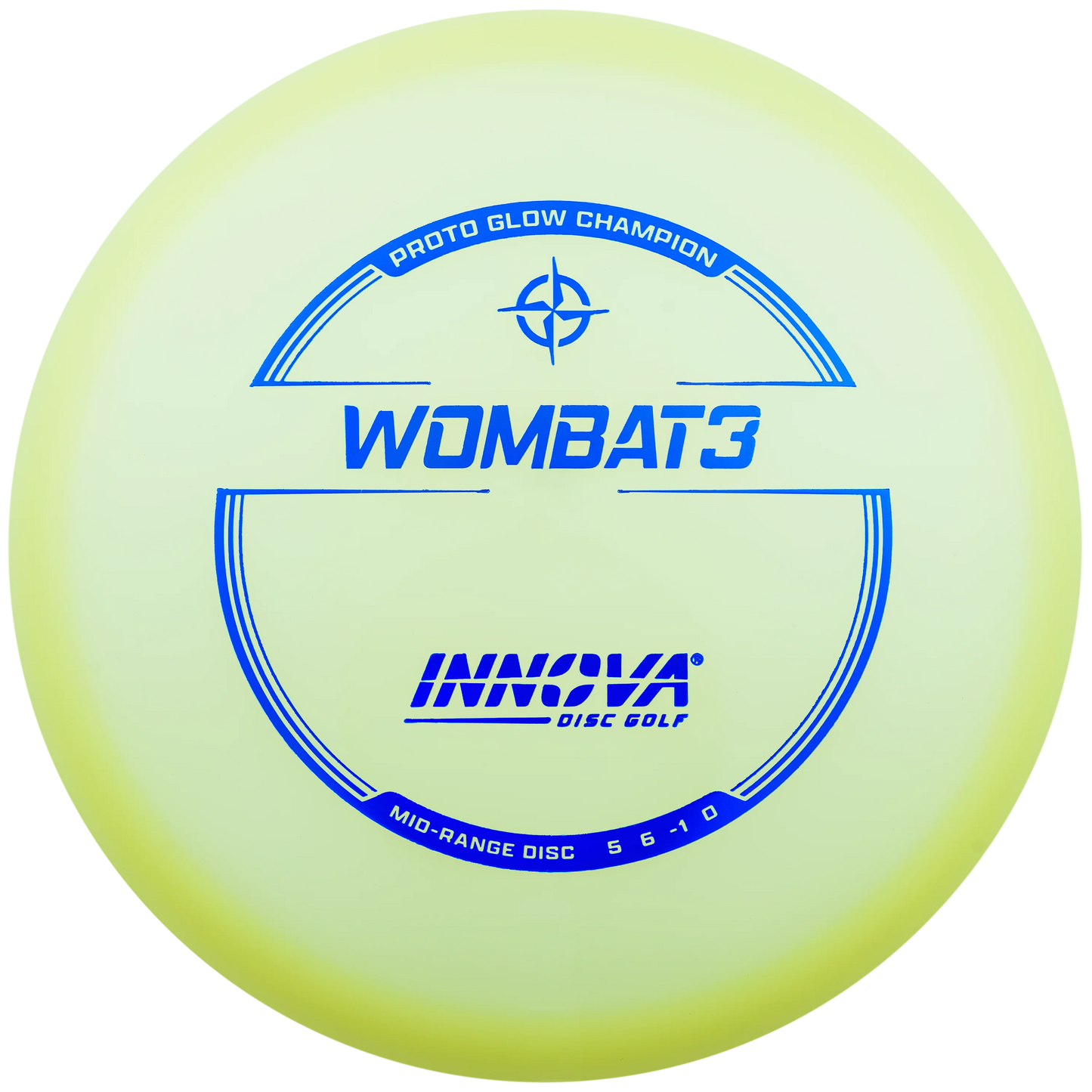 Innova Proto Glow Champion Wombat3 Understable Midrange Disc Golf Disc